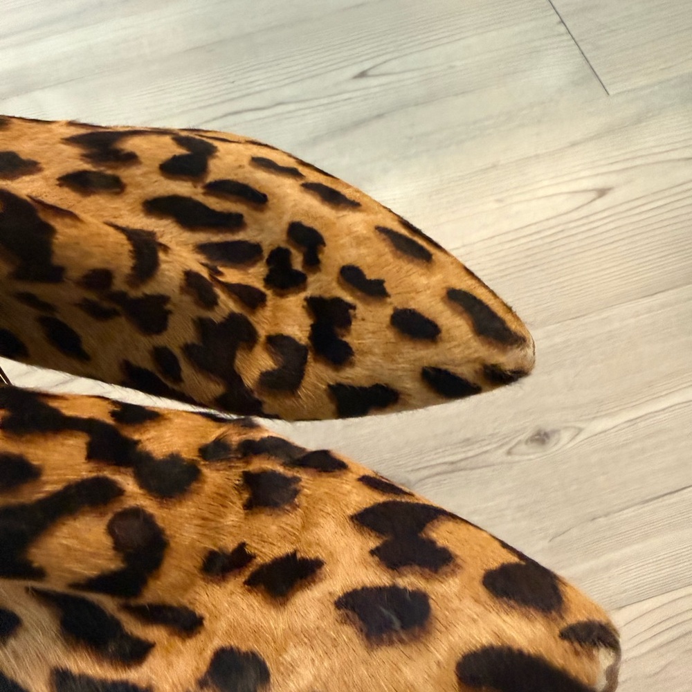 Sam Edelman Leopard Print Ankle Booties (Real Fur) - Picture 4 of 6